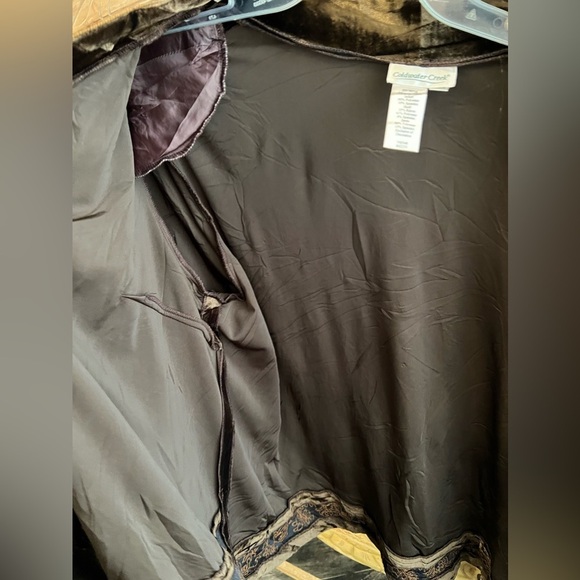 Coldwater Creek Womens Size 24 Brown Beaded Pant Set - Picture 5 of 8